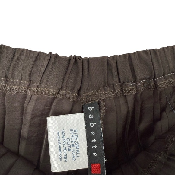 Babette SF Pleated Wide Leg Elastic Waist Pants Sz S - Picture 5 of 6